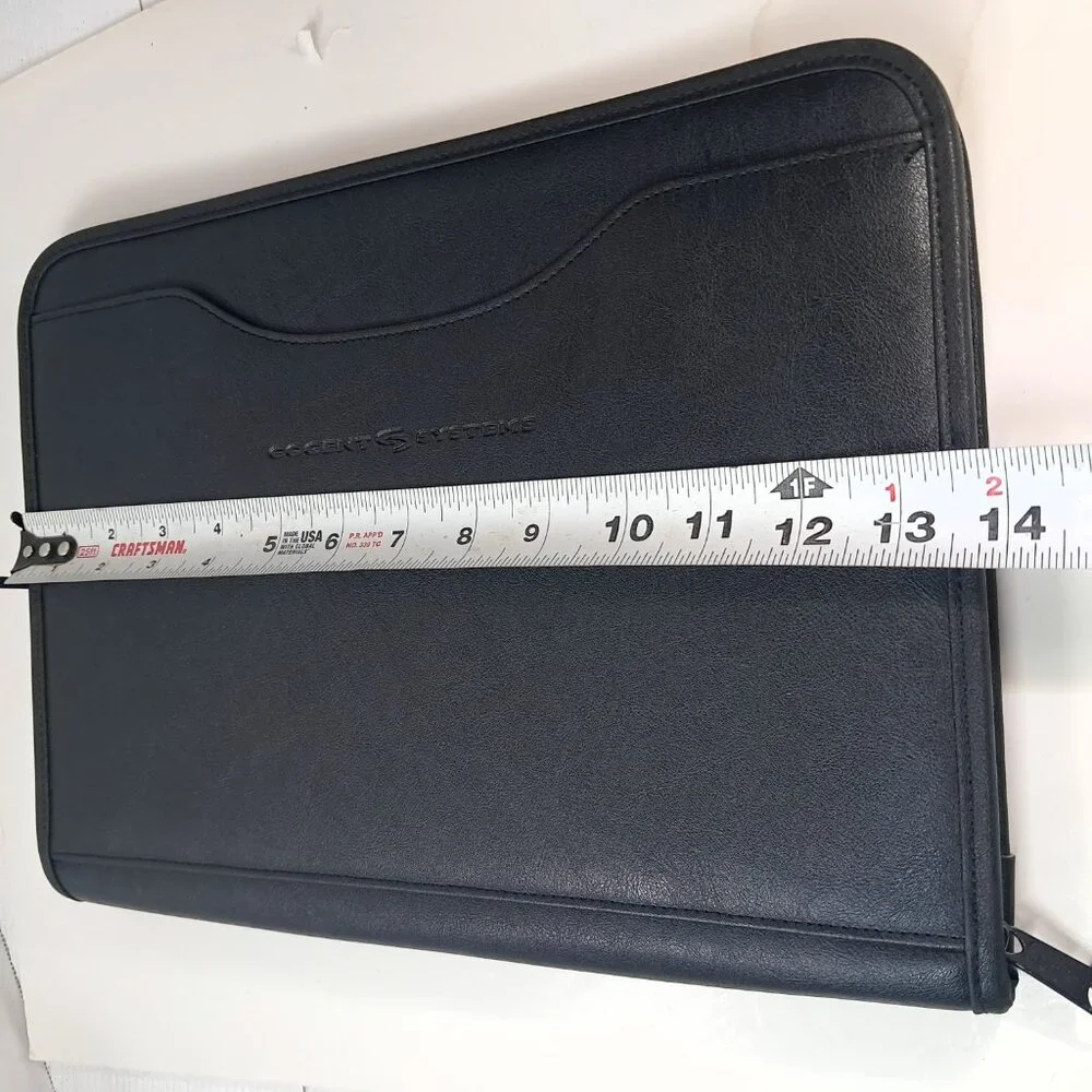 Cogent Systems planner‎ organizer black zippered case office school business